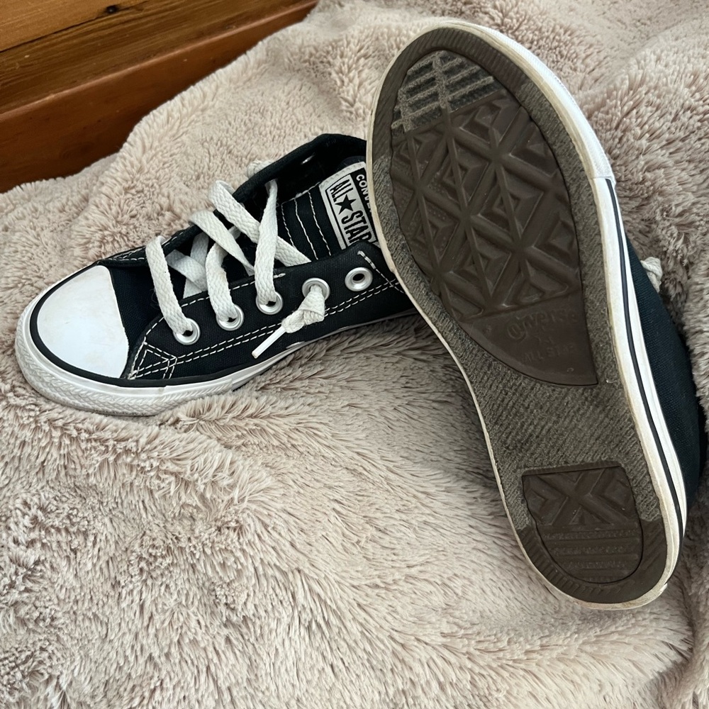 Converse Kids Black and White Sneakers - Picture 11 of 11